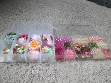 Lot Beads/Jewelry Making Crafts Supplies NEW - UNIQUE LOTS w/ Storage Boxes