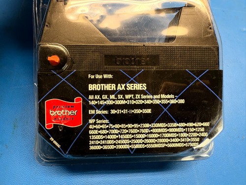 Brother 2 Pack AX Series 1230 Black Correctable Film Ribbons 2 Pack Sealed - Picture 3 of 7