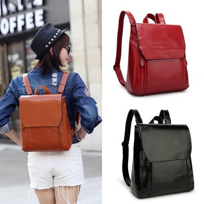 Women Backpack Cross Body Shoulder Bag Genuine Leather Girls School Female Natur