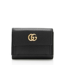 Gucci Leather GG Marmont Trifold Wallet