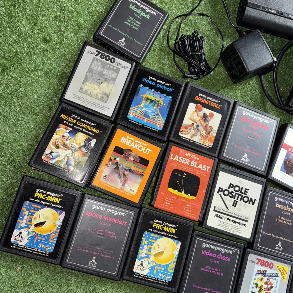 雅达利 7800 ProSystem 视频游戏机系统捆绑出售物品 19!游戏很好用! — 第 4/4 张图片