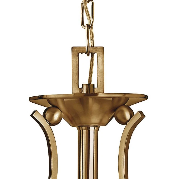 Lámpara de araña Hinkley Lighting H4653 Nickel Bolla 3 luces 1 nivel Foto 3 de 4