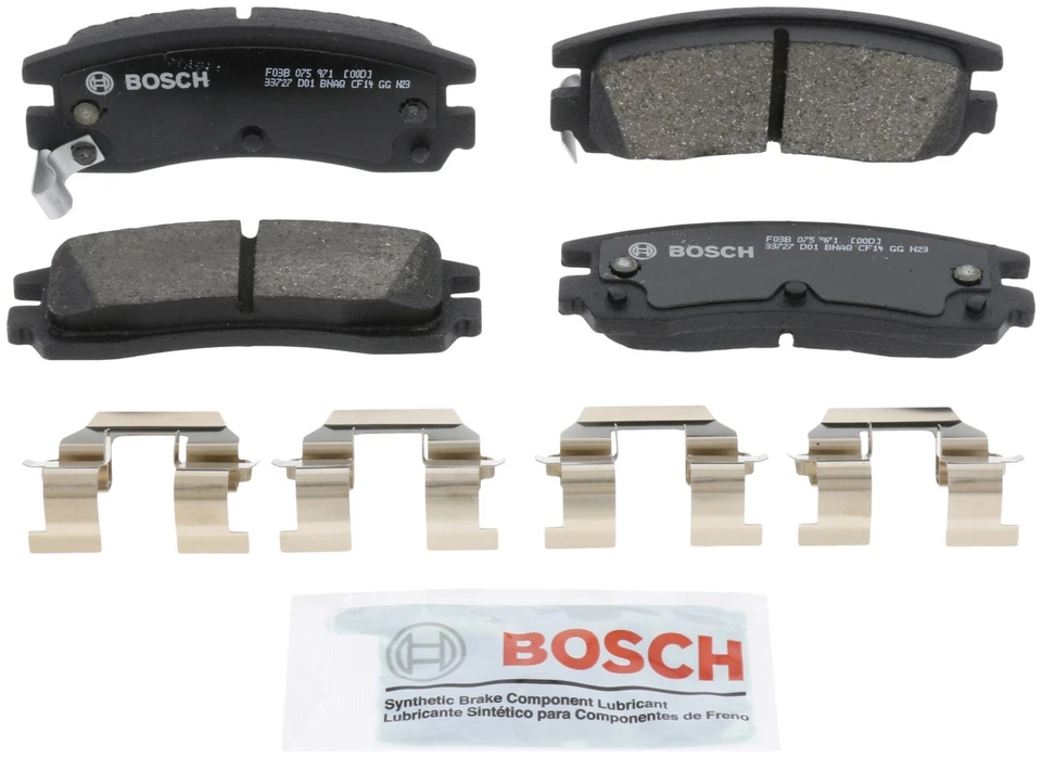 Комплект керамических тормозных колодок Bosch BC508 BC699 QuietCast передние задние - Изображение 2 из 4