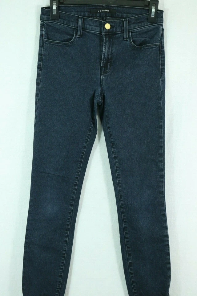 J BRAND Stretch Blend Skinny Jeans 26 'Bluebird' Ankle Length Dark Wash Denim - Image 3 of 4