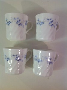 corning ware blue flowers