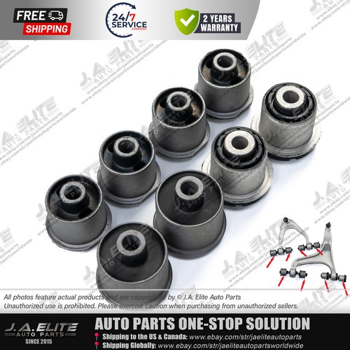 Maserati Ghibli Quattroporte Front Upper Lower Control Arm Bushing Kit 8pc - Bild 1 von 7