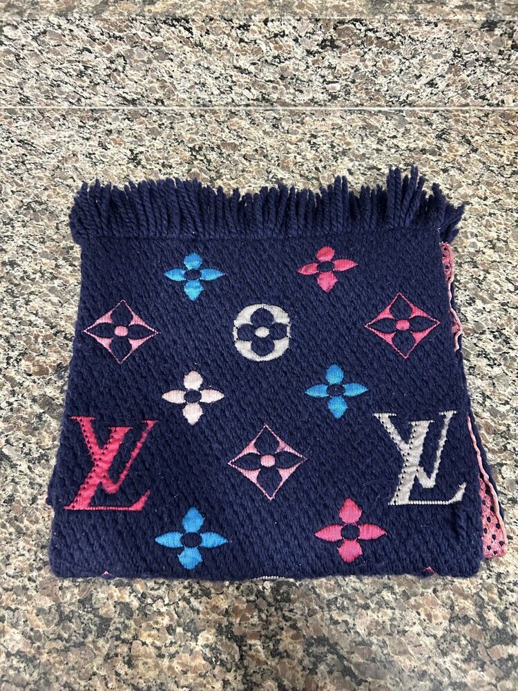 Louis Vuitton Rainbow Wool/Silk Logomania Scarf SPB-SAL (334799