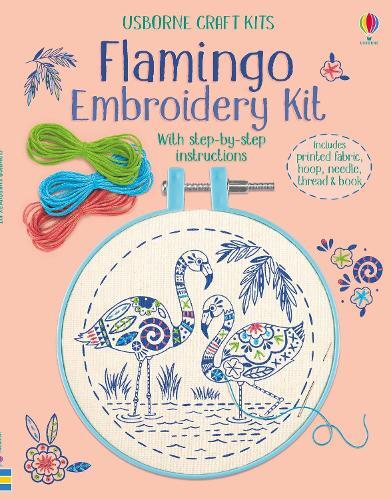 Lara Bryan Embroidery Kit: Flamingo (Libro di cartone) Embroidery Kit