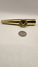 Vtg Used Metal Kazoo Co. Inc. Eden NY Red Gold Toy Musical Instrument Nostalgic