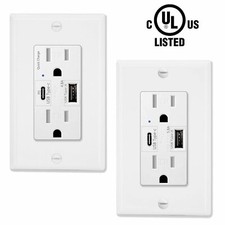 4.2A/4.8A/5.8A USB Wall Outlet Charger Type C...
