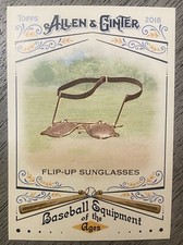 2018 Topps Allen & Ginter #BEA-14 Flip-Up Sunglasses Equipment of the Ages