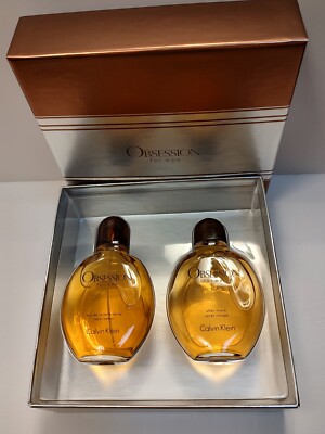 Obsession 2 Piece Gift Set By Calvin Klein 4oz EDT Spray 4oz After Shave