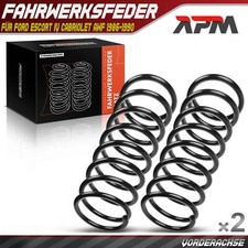 2x Federn Fahrwerksfeder Vorne für Ford Escort IV Cabriolet AWF ALF 1986-1990