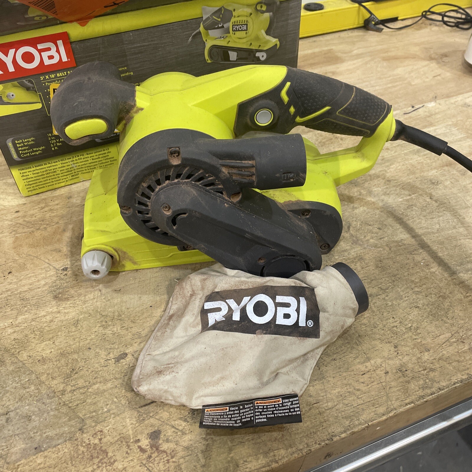 Ryobi BE319 1000W Belt Sander 33287163137 eBay