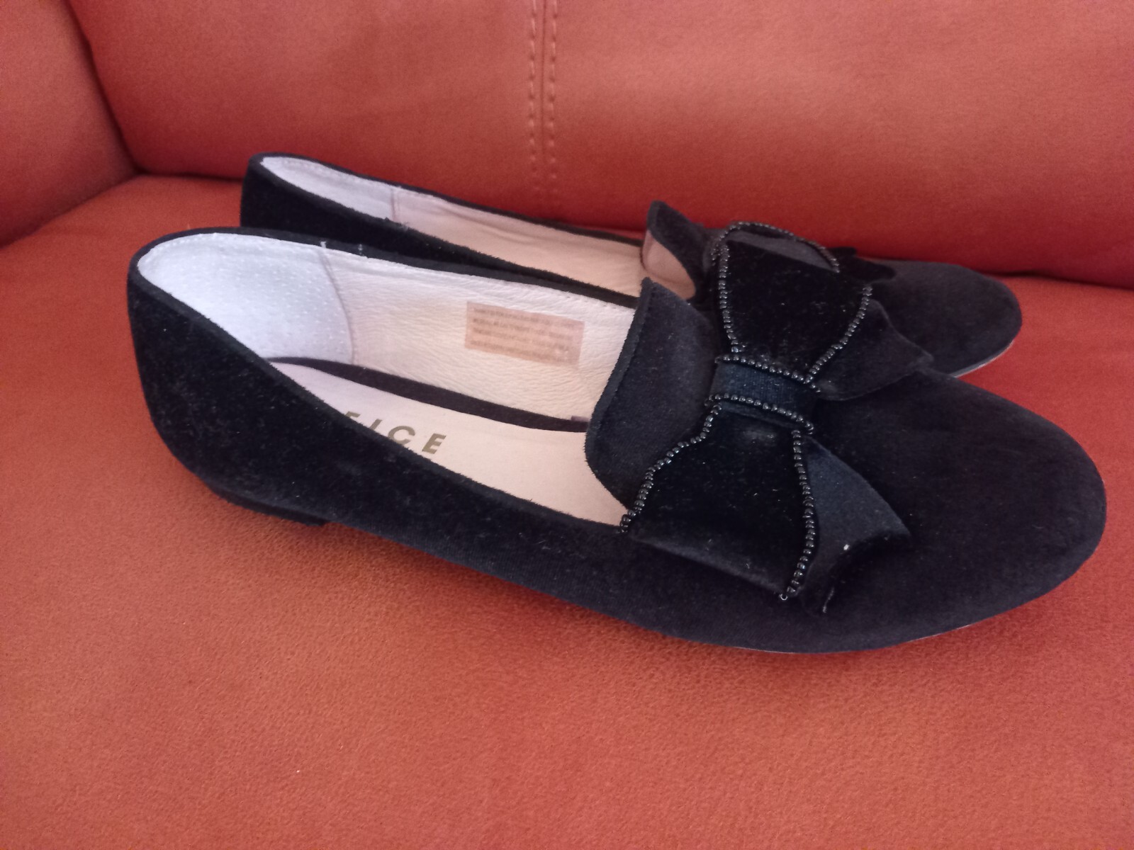 Ladies black velvet shoes from Office size 39=6 eBay
