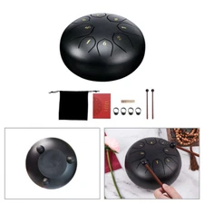8 Note 6 Inch Drum Rain Drum for Outside Garden Steel Tongue Drum Rain Chime