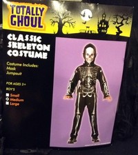 Totally Ghoul Boy's Classic Skeleton Halloween Costume Medium