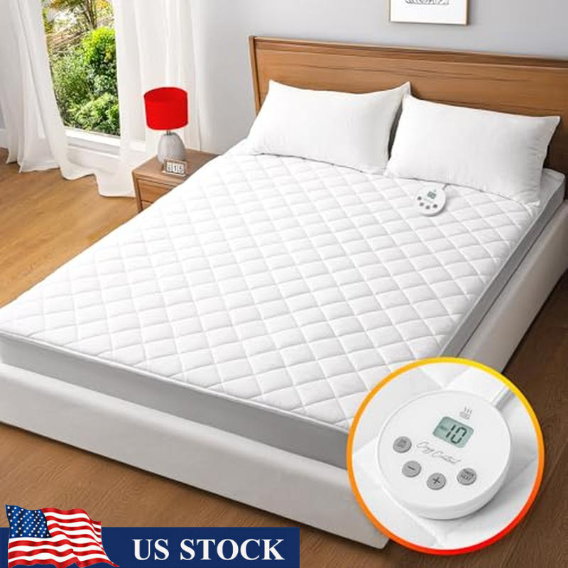Ultra Soft Heated Full Mattress Pad with Smart Temperature Control for Warmth and Comfort