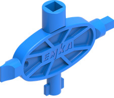 Universal Schlüssel Steckschlüssel 4-Kant DB 5 mm Schlitz Polyamid blau 1C04-48