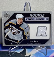 2005-06 Upper Deck SERIES 2 Hockey RYAN SUTER #RT-RS ROOKIE THREADS JERSEY