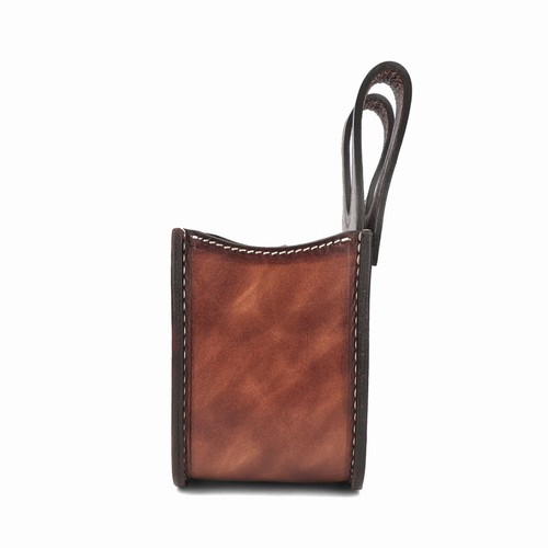 TOURBON Leather Shotgun Cartridge Bag Belt Pouch 12GA Waist Case Shells Carrier - Picture 14 of 24