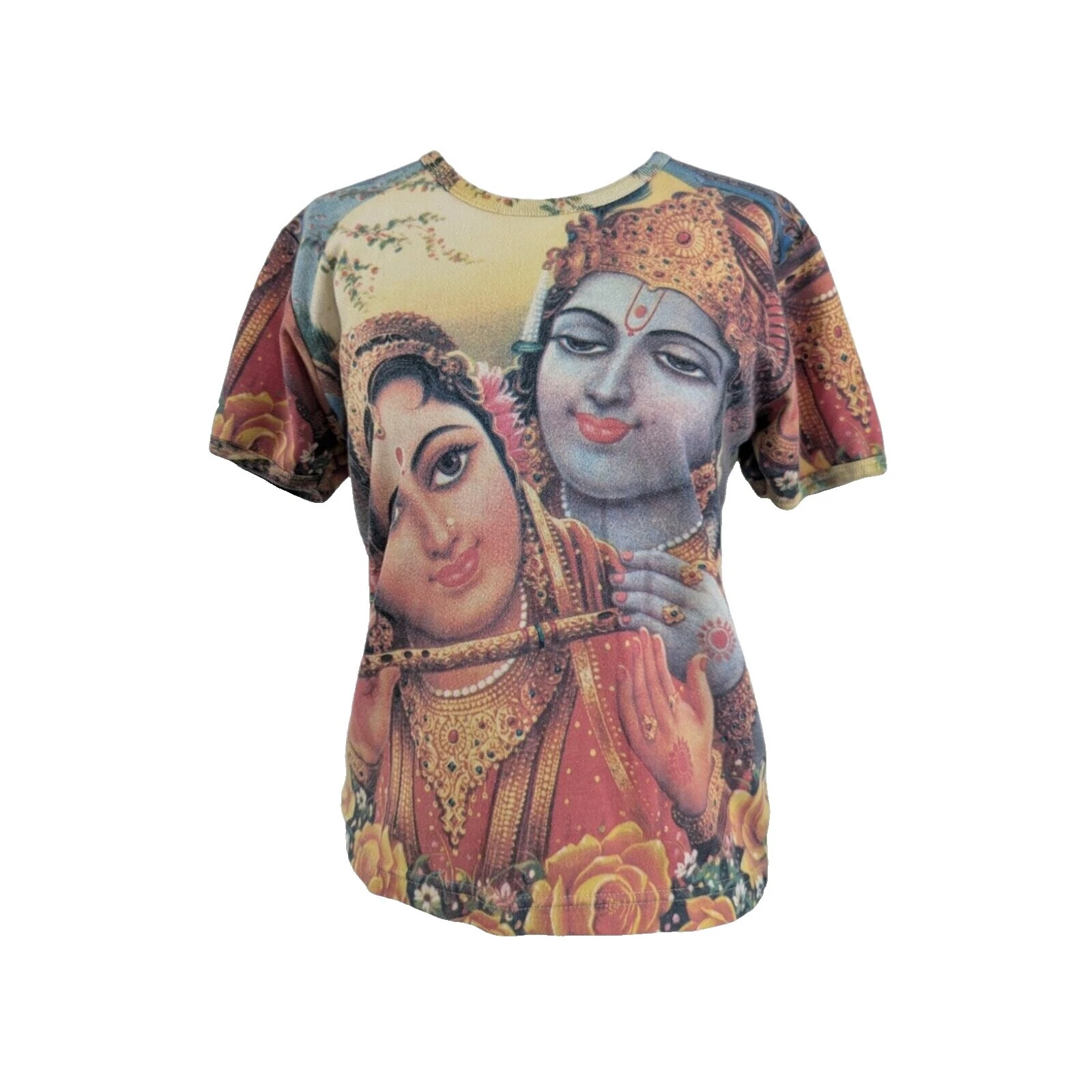 Camisetas Vintage de Poli Algodón Hippy para Mujeres