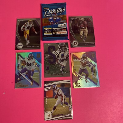  Minnesota Vikings Justin Jefferson Randy Moss Dalvin Cook Prestige Nfl  