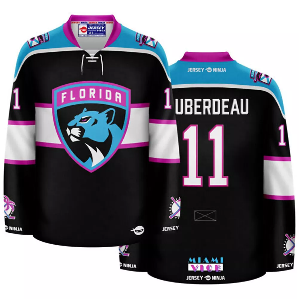 Florida Panthers x Miami Vice Jonahtan Huberdeau Mashup Hockey Jersey