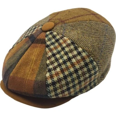Majorwear Wool Patchwork Newsboy Cap ComfortableBreathable High-Quality Material