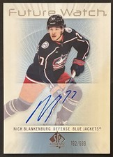 2022-23 SP Authentic Nick Blankenburg Retro Future Watch Auto 192/699 - Columbus