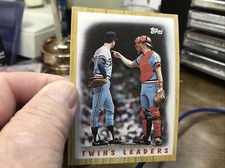 1987 Topps Baseball TWINS LEADERS FROM VENDING # 206