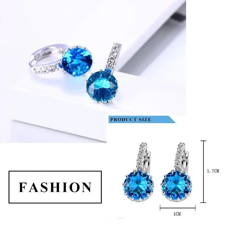 ORECCHINI BRILLANTINO ORECCHINO IN ARGENTO 925 PUNTO LUCE ZIRCONE MADE IN ITALY - Immagine 4 di 4