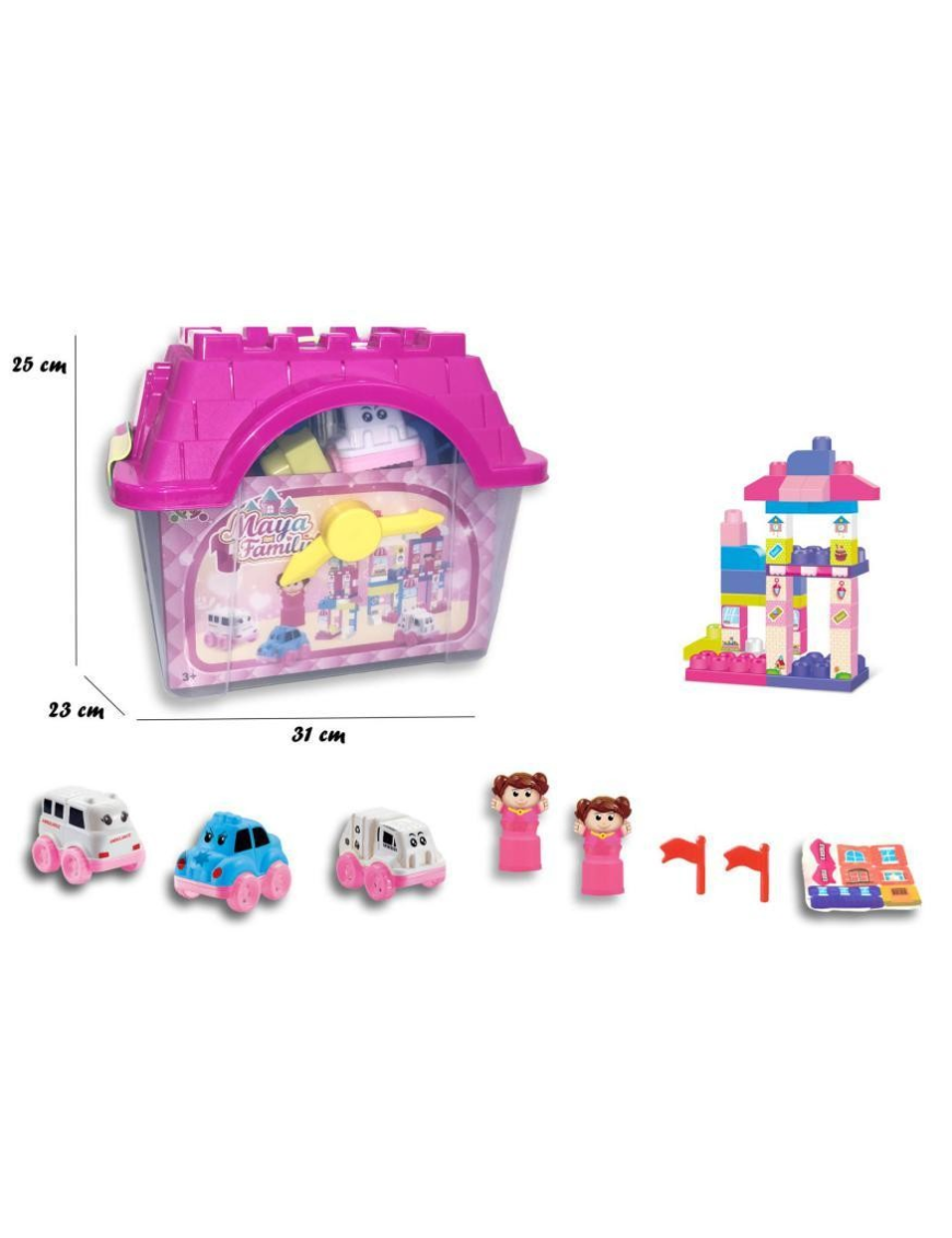 Set Costruzioni Maya Family - COSTRUZIONI GIOCATTOLO PER BAMBINI BAMBINE