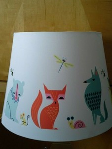 woodland lampshade nursery