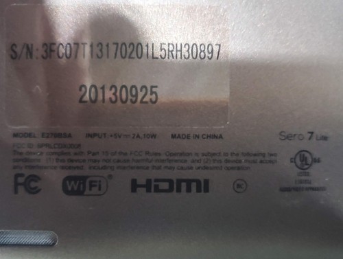 Hisense Sero 7 E270BSA 4GB 7'' Touch Android Tablet Cracked Screen - Picture 3 of 3