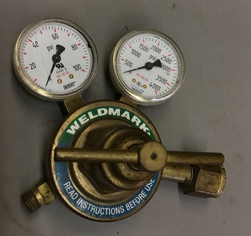 Weldmark 350-125-540-06 Oxygen Regulator Gas MAX INLET 3000 PSIG (b228) - Afbeelding 1 van 7