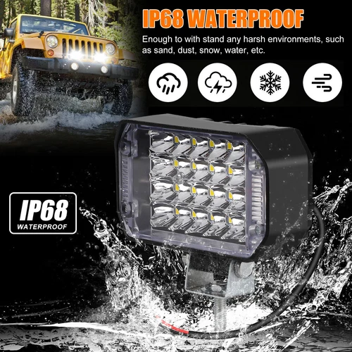 12-80V LED Work Light Bar Flood Spot Lights Driving Lamp Offroad Car Truck SUV - Bild 4 von 8