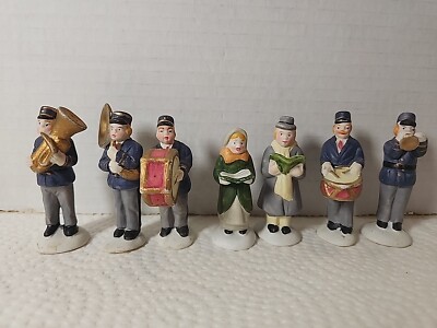 Lemax Dickensvale Collectibles Porcelain 7-Pc Town Band Figurines 1991 VTG