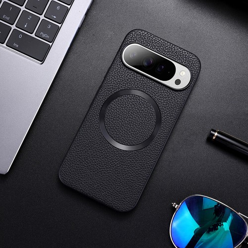 For Google Pixel 9 Pro XL 8 Pro 7 7A Shockproof PU TPU MagSafe Plain Case Cover - Picture 9 of 14
