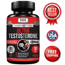 Natural Testosterone Booster 90ct Increase Energy Improve Muscle Strength Growth