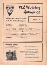 Fussball-Programmheft   55/56   Oberliga   Göttingen 05 - VfL Wolfsburg