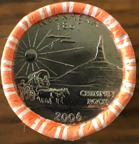 2006 D NE Nebraska Quarter Roll Gem BU Uncirculated Denver mint