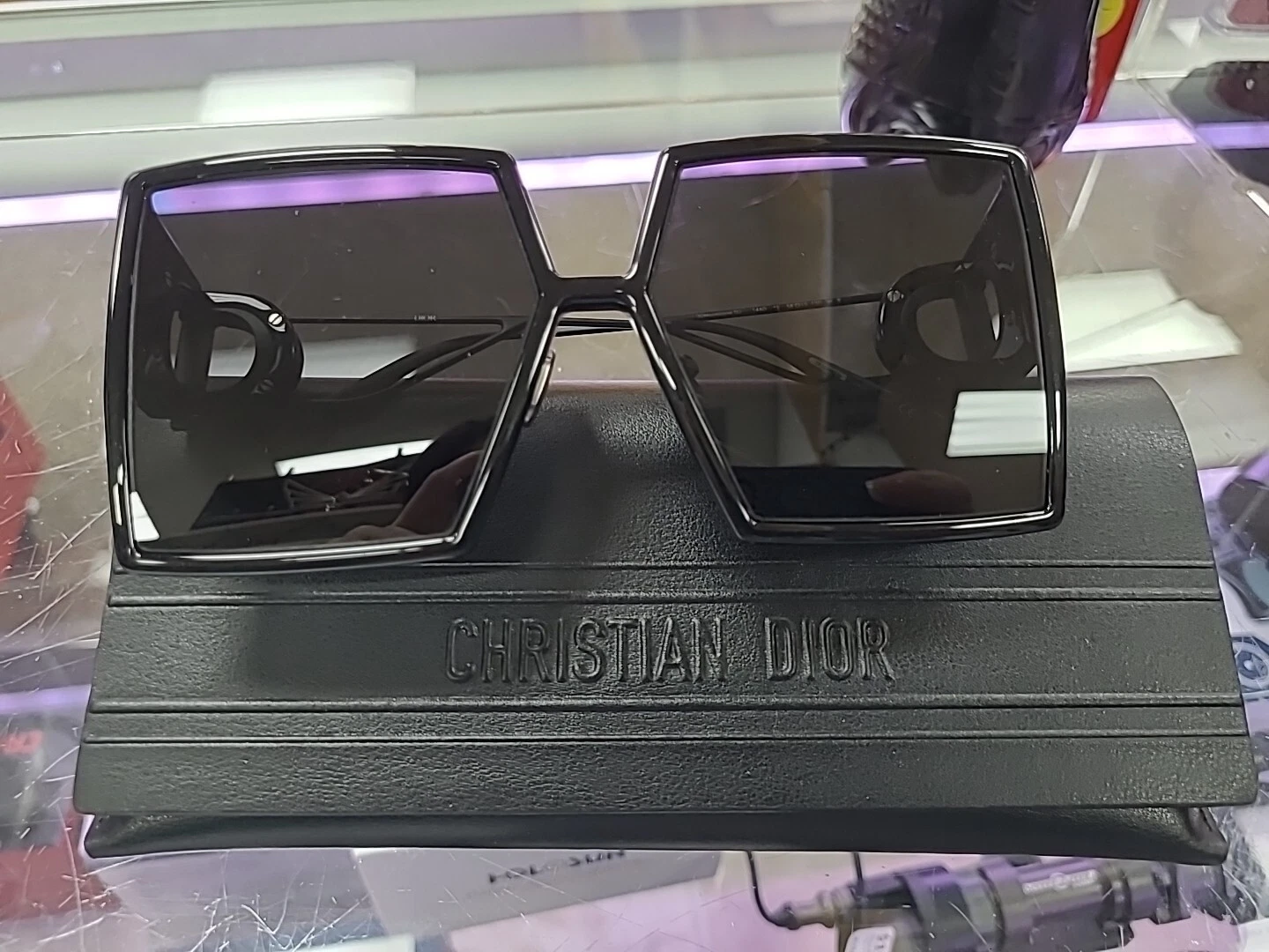 Lunettes de soleil surdimensionnées CHRISTIAN DIOR MONTAIGNE noir mat 30Montaigne SU CD40030U