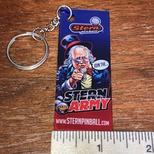 Stern Army - Stern Pinball - Promo Plastic Key Fob - New on 1" Keychain