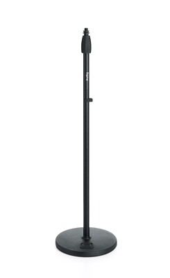 Gator Frameworks Microphone Stand - 10'' Weighted Base, Soft Grip Twist Clutch