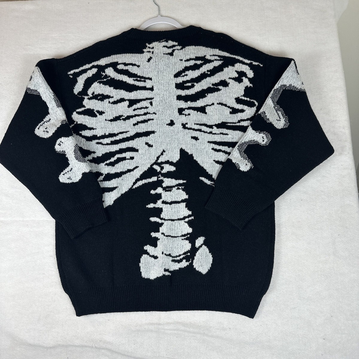 NWT AELFRIC EDEN SKELETON KNIT SWEATER Size XL BLACK | eBay