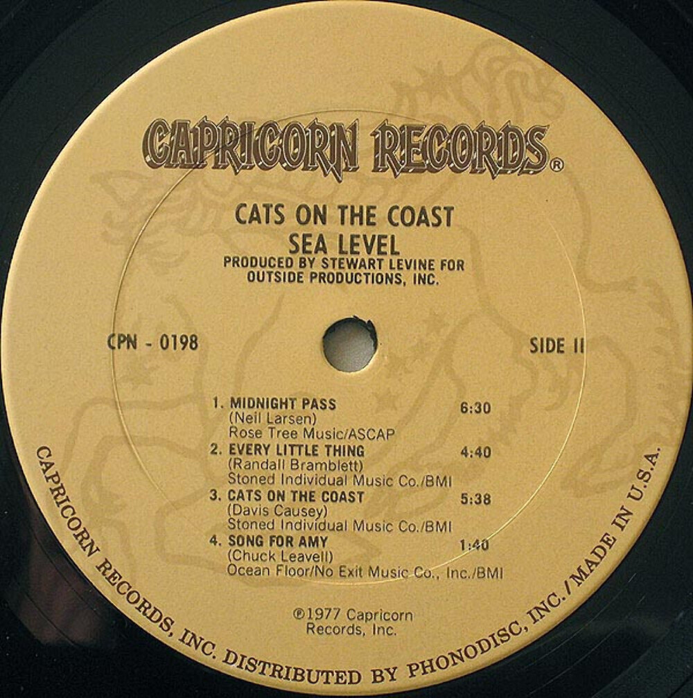 Sea Level - Cats On The Coast (LP, Album) | eBay