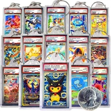 🔥 Pokémon PSA 10  ✨ Holo Keychains (Micro) ✨ IR / SIR / FA Find Your "Slabbie!"