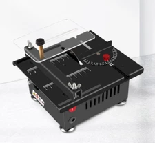 100W Mini Table Saw Small Woodworking Electric Bench Handmade DIY Hobby Model