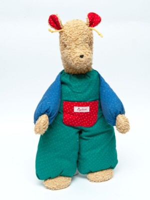 SIGIKID Giraffe Ziege Circus grün blau rot Stofftier RAR